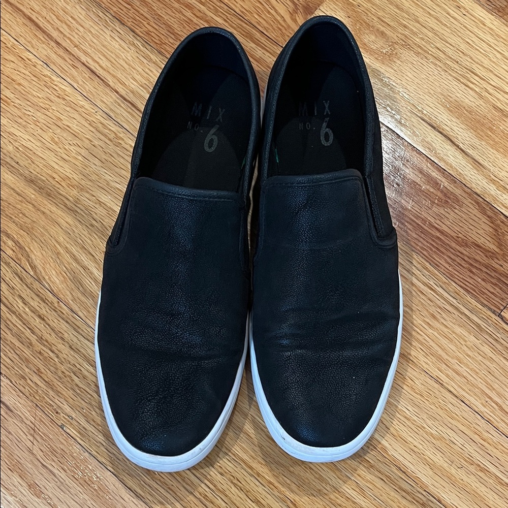 Mix No. 6 Black slip on sneakers